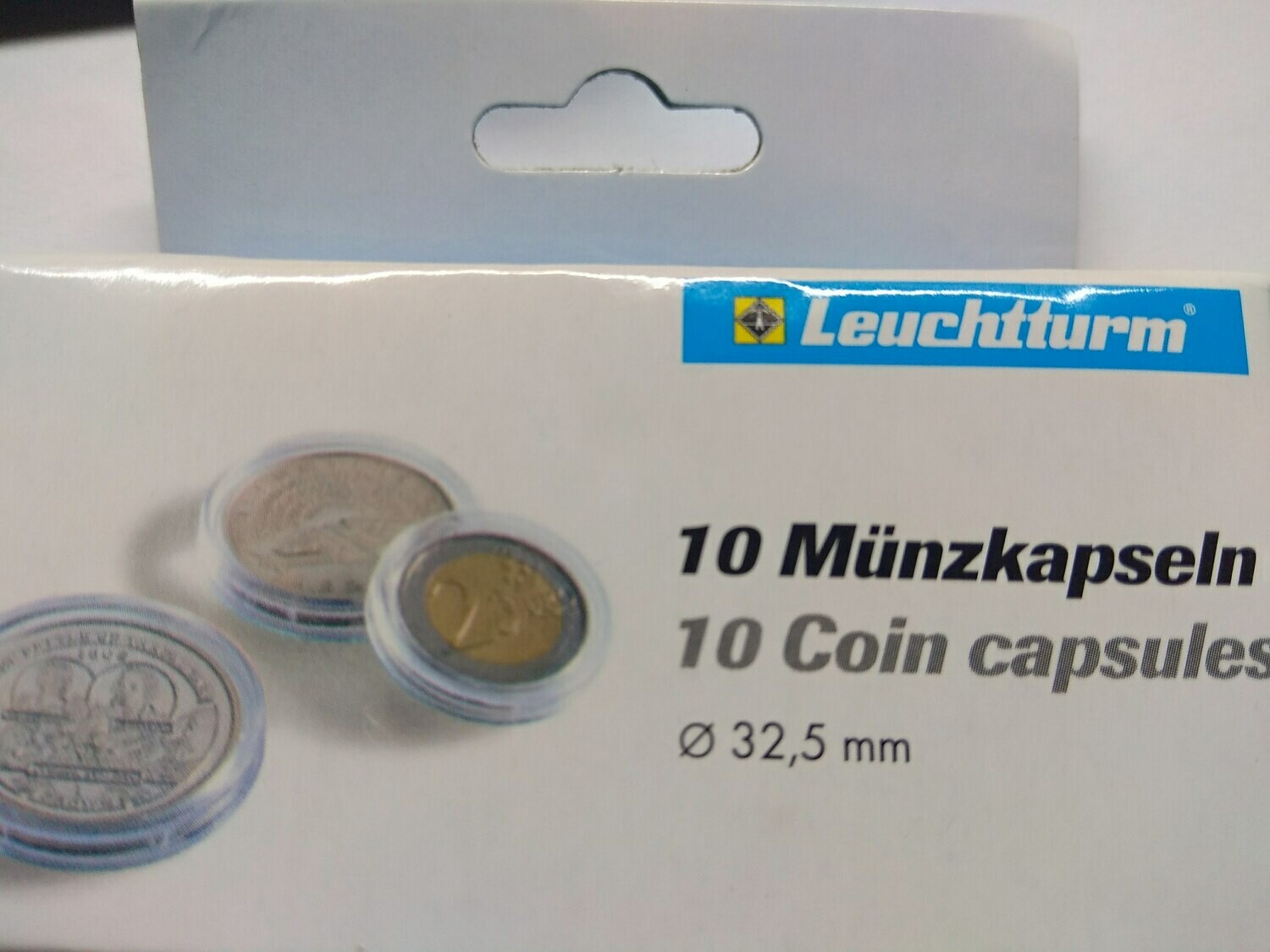 Капсулы для монет 32.50 мм. 1 * 10 шт. Lighthaus / Leuchtturm.