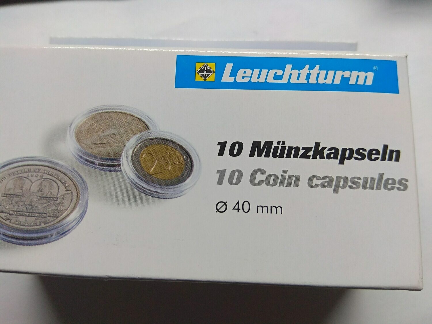 Капсулы для монет 40.00 мм. 1 * 10 шт. Lighthaus / Leuchtturm.
