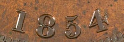 Канада. Токен Банка Верхней Канады. 1854. Один пенни. HM. Cu. 16.0 g. AU. Note: Соосность 180°. Obv.: шт.1.1. - Цифра Канада. Токен Банка Верхней Канады. 1854. Один пенни. HM. Cu. 16.0 g. AU. Note: Соосность 180°. Obv.: шт.1.1. - Цифра