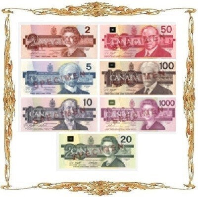 Канада. Банкноты. Тип: 1986-1991 год.