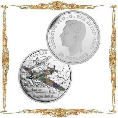 Монеты Канады. Георг VI. 20 долларов. Ag. Памятные монеты.