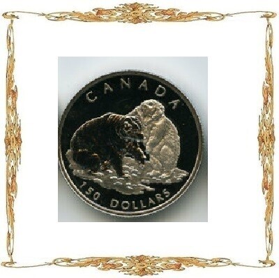Монеты Канады. Елизавета II. $150. Платина. Инвестиционные и памятные монеты.