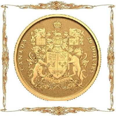 Монеты Канады. Елизавета II. $20. Золото. Инвестиционные и памятные монеты