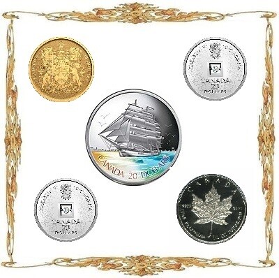 Монеты Канады. Елизавета II. $20