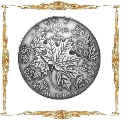 Монеты Канады. Елизавета II. $50. Серебро. Инвестиционные и памятные монеты.