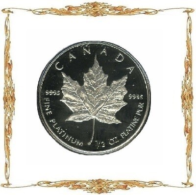 Монеты Канады. Елизавета II. $20. Платина. Инвестиционные и памятные монеты.