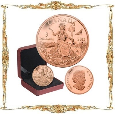 Монеты Канады. Елизавета II. $3. Медь. Коллекционные и памятные монеты.