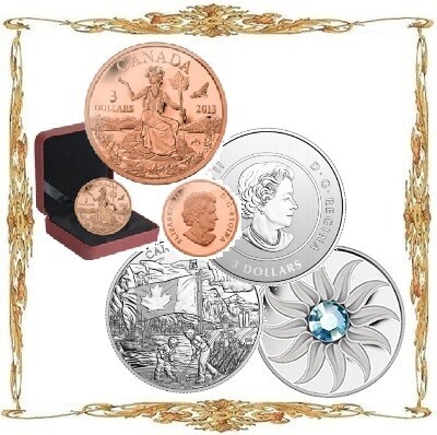 Монеты Канады. $3. Коллекционные и памятные монеты.