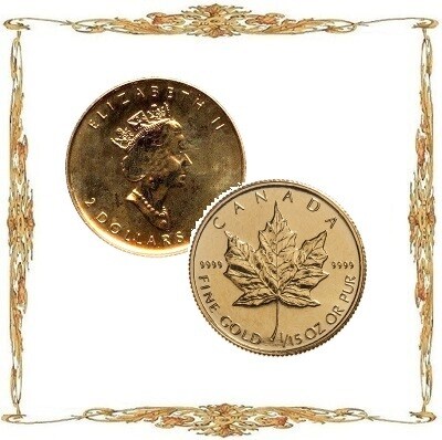 Монеты Канады. Елизавета II. $2. Золото. Инвестиционные монеты.