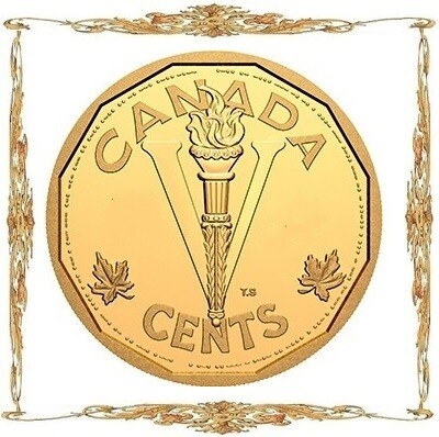 Монеты Канады. Елизавета II. 5¢. Золото. Коллекционные, памятные и инвестиционные монеты.