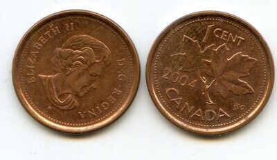 Канада. Елизавета II. 2004. 1 цент. 