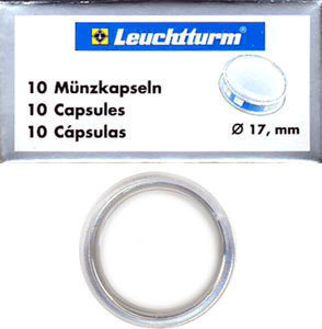 Капсулы для монет 17.00 мм. 1 * 10 шт. Lighthaus / Leuchtturm.