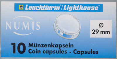 Капсулы для монет 29.00 мм. 1 * 10 шт. Lighthaus / Leuchtturm.