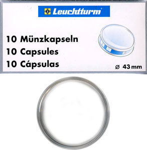 Капсулы для монет 43.00 мм. 1 * 10 шт. Lighthaus / Leuchtturm.