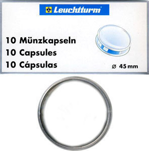 Капсулы для монет 45.00 мм. 1 * 10 шт. Lighthaus / Leuchtturm.