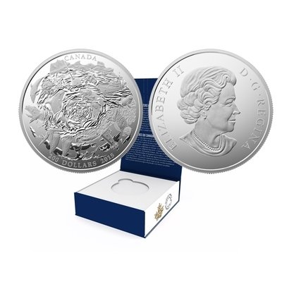Канада. Елизавета II. 2015. 200 долларов. Серия: $200 за $200. #02. Прибрежные воды Канады. 0.9999 Серебро 2.21 Oz., ASW., 62.69 g., PROOF PF60. Канада. Елизавета II. 2015. 200 долларов. Серия: $200 за $200. #02. Прибрежные воды Канады. 0.9999 Серебро 2.21 Oz., ASW., 62.69 g., PROOF PF60.