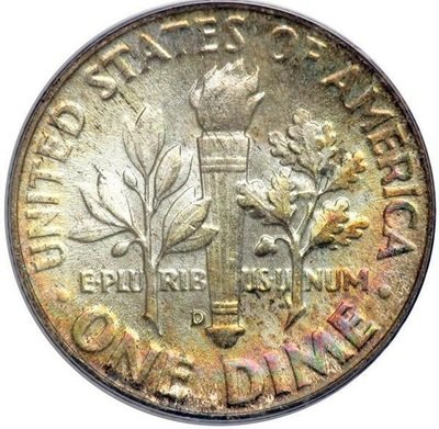 USA. One dime cents.