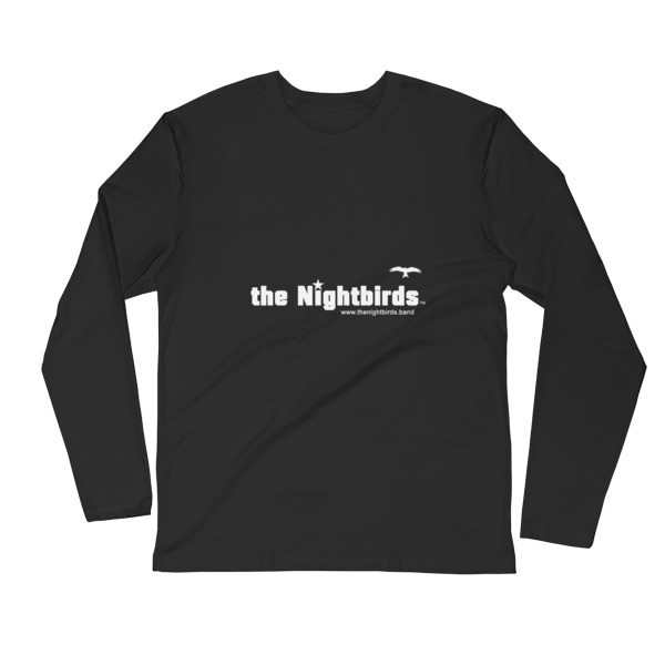 Men's Long Sleeve Fitted Crew - Featuring THE NIGHTBIRDS logo