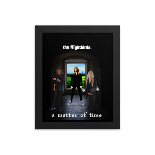The Nightbirds A MATTER OF TIME Framed poster featuring Robin Gibson, Skully & Edoardo Meregalli