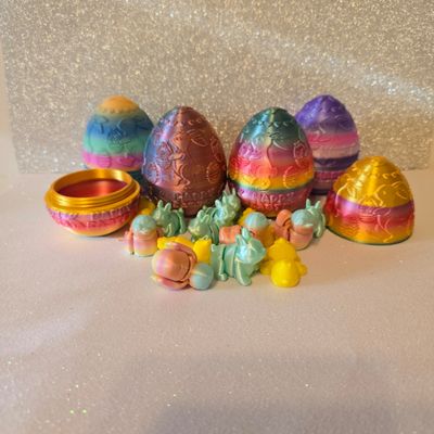 Embossed Happy Easter Egg-filled
