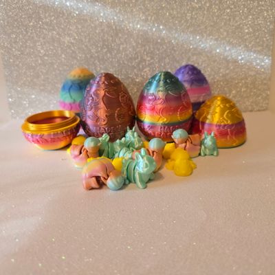 Embossed Happy Easter Egg-filled