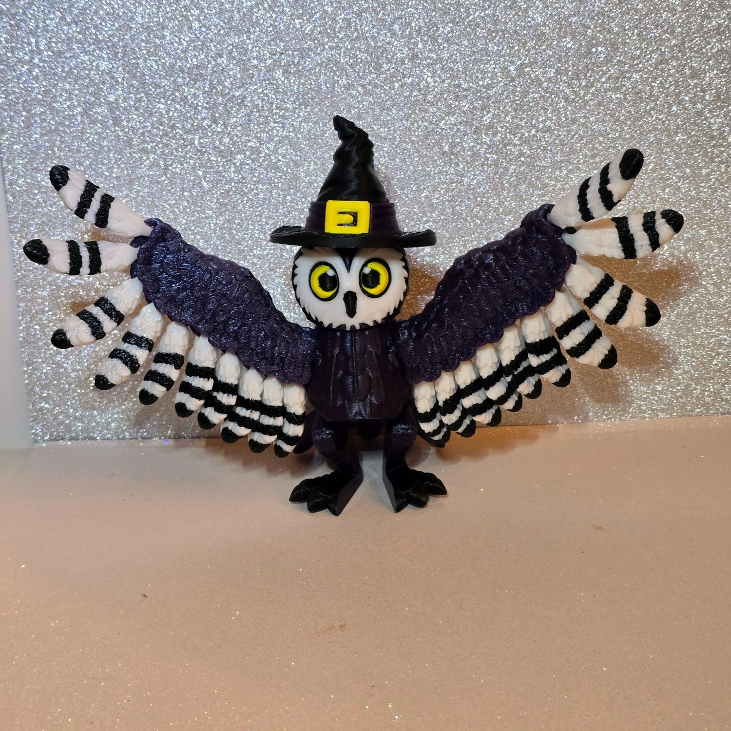 Witchy The Halloween Owl-8 inch wingspan
