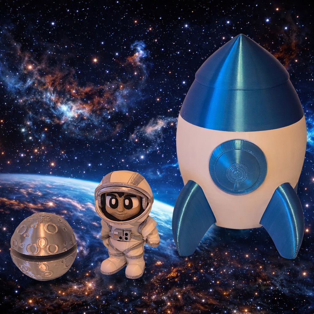 Astronaut with Rocket Playset