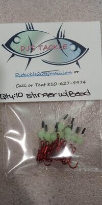 Stinger Hooks with Bead Qty:10