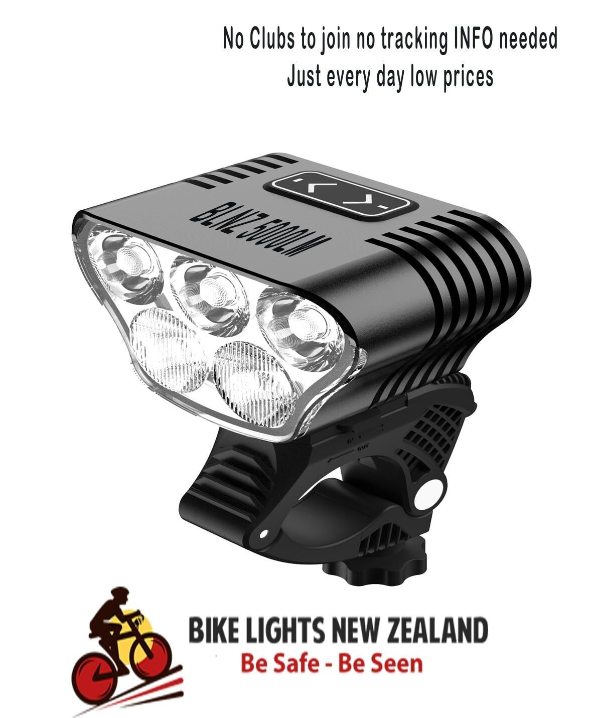 5000 Lumen Bike Light — BLNZ 5000LM MTB Headlight NZ | Bikelights.nz