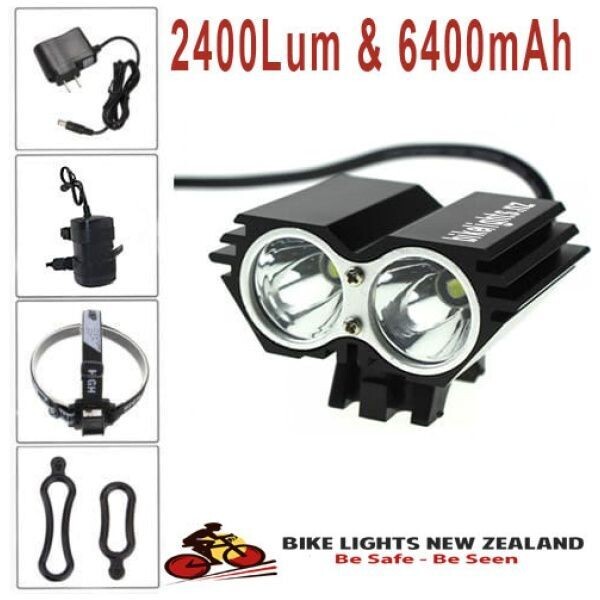 2400 Lumens Twin Full Set Bicycle Headlight