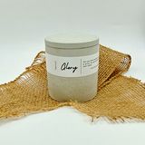 Glory | Jasmine &amp; Lily of the Valey Concrete Jar Soy Wax Handmade Candle