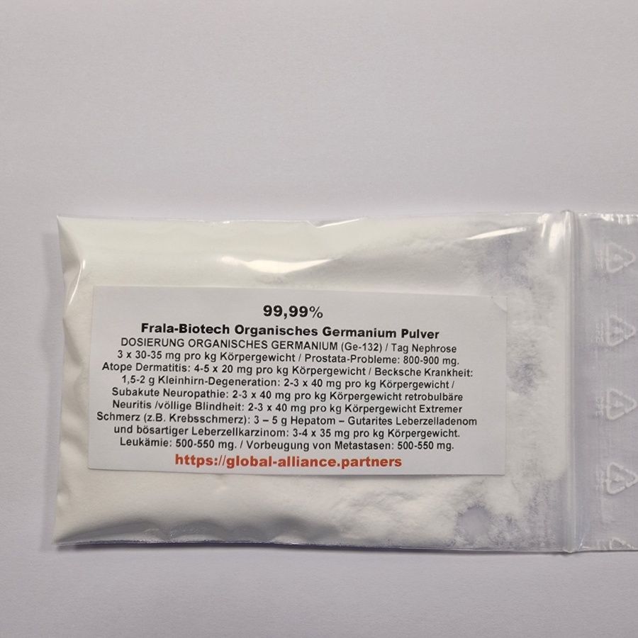 Organic germanium 99.99% GLOBAL ALLIANCE PARTNERS 10 grams