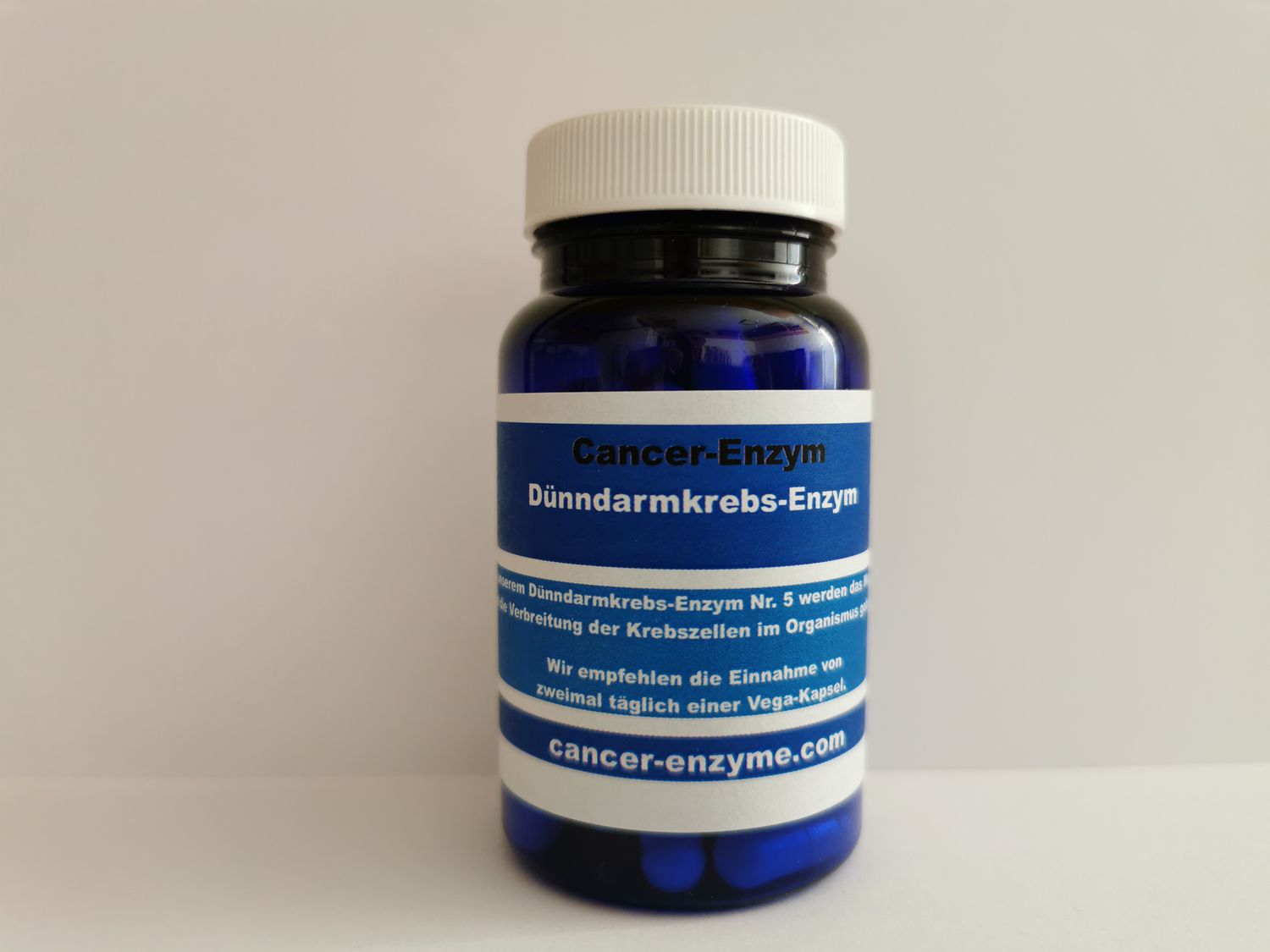 Cancer enzyme capsules for small intestine cancer