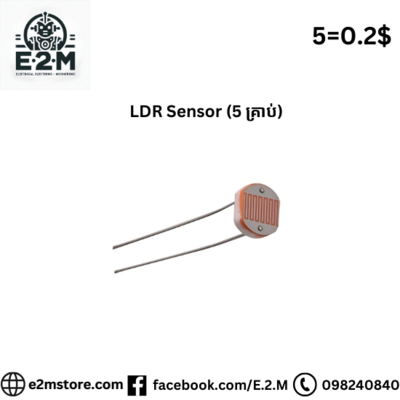 LDR Sensor (5 គ្រាប់)