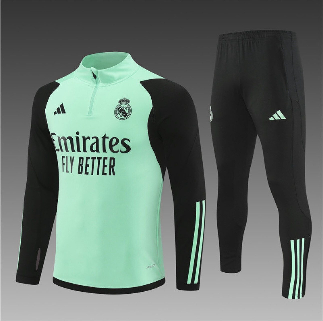 23/24 Real Madrid Training Tracksuit Aqua