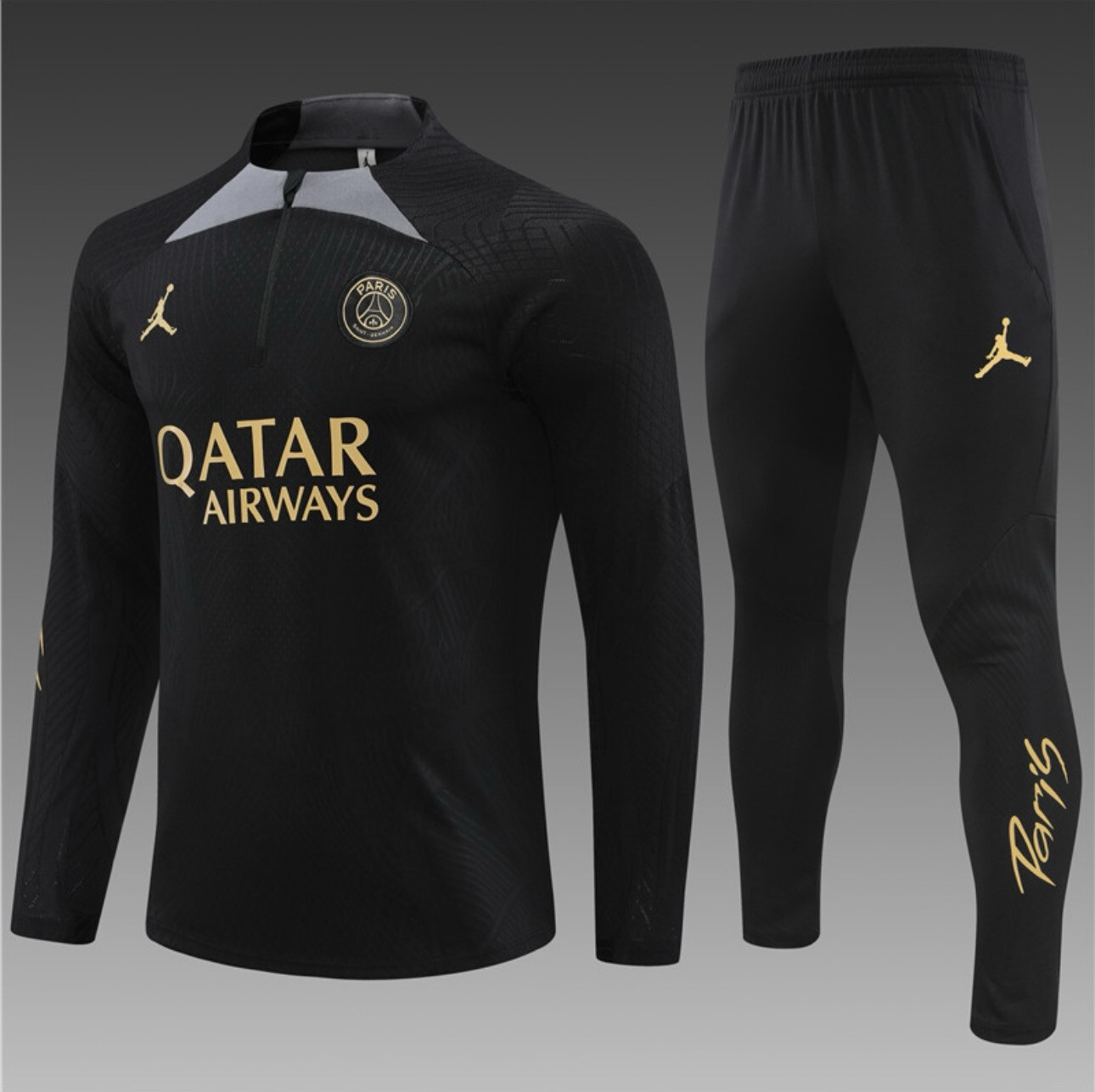 23/24 PSG Training Tracksuit Black