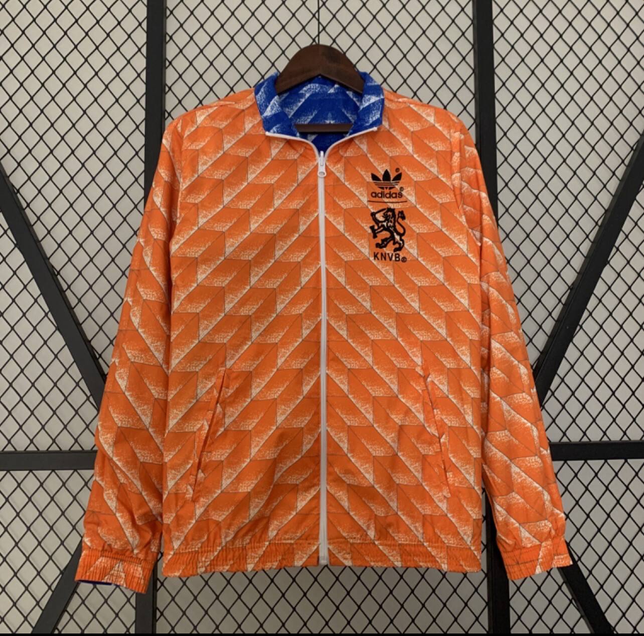 Netherlands Retro Reversible Windbreaker
