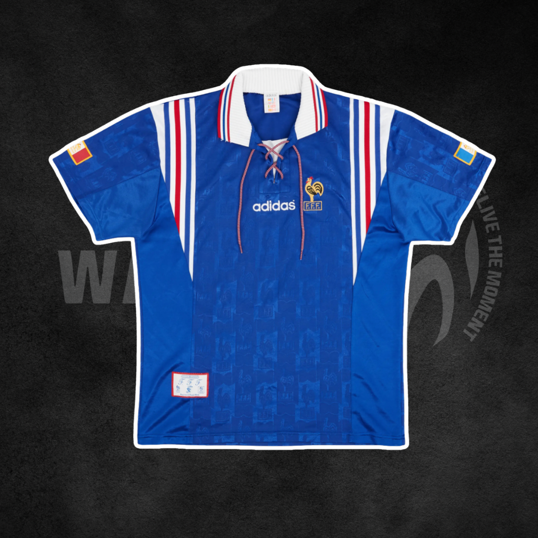 France 1996 Euros Home Retro Kit