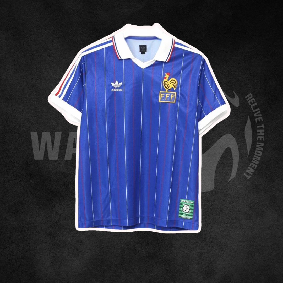 France 1982 Euros Home Retro Kit