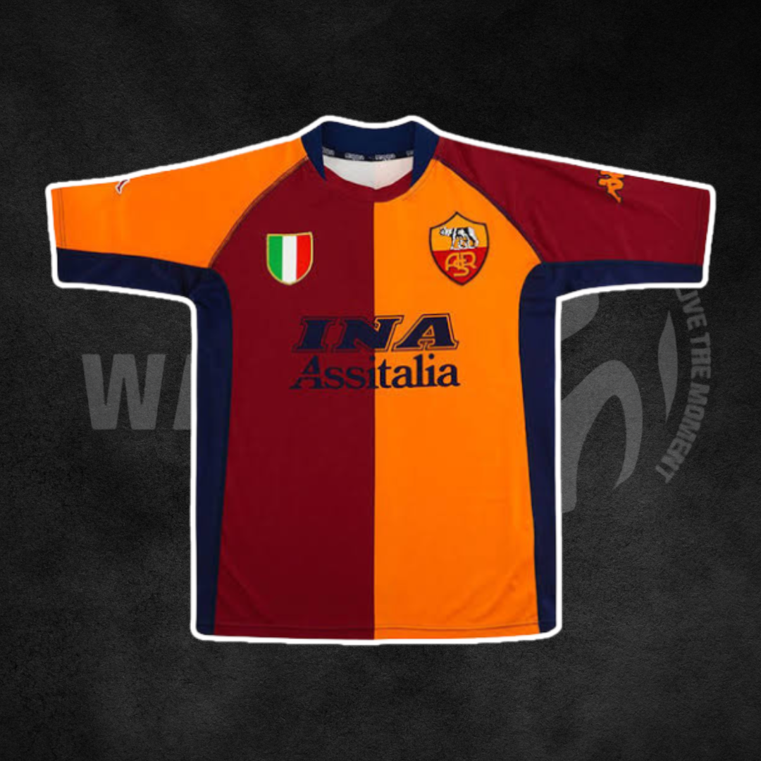 AS Roma 2001/02 Champions League Home Retro Kit