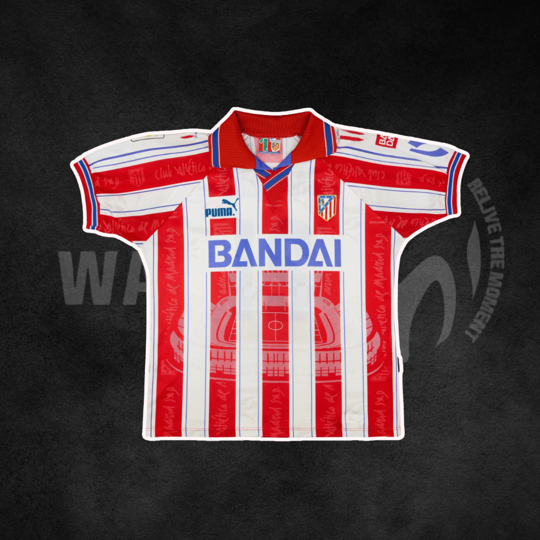 Atletico Madrid 1996/97 Home Retro Kit