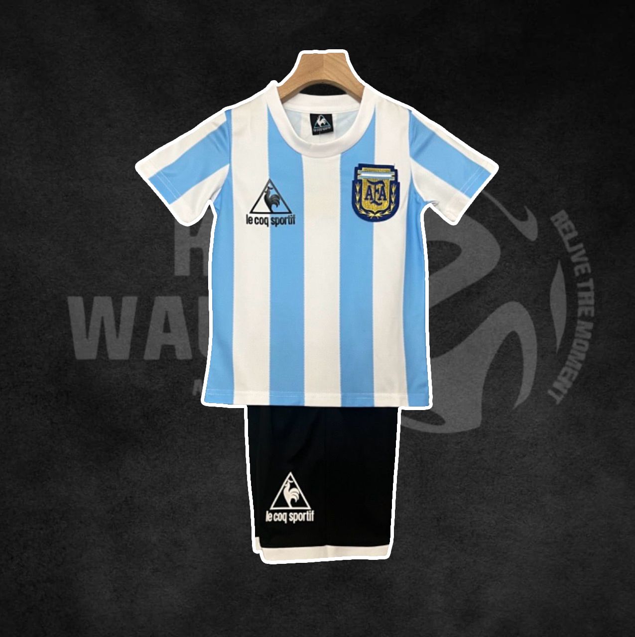 Argentina 1986 World Cup Retro Home Kids Kit