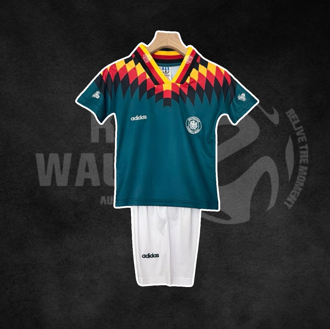 Germany 1994 World Cup Away Retro Kids Kit