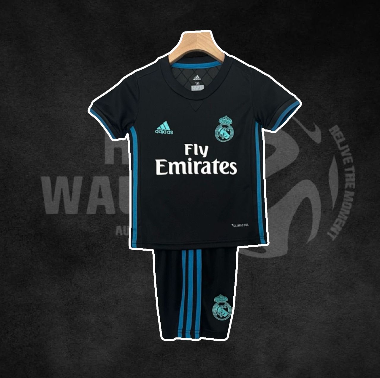 Real Madrid 2017/18 Away Retro Kids Kit