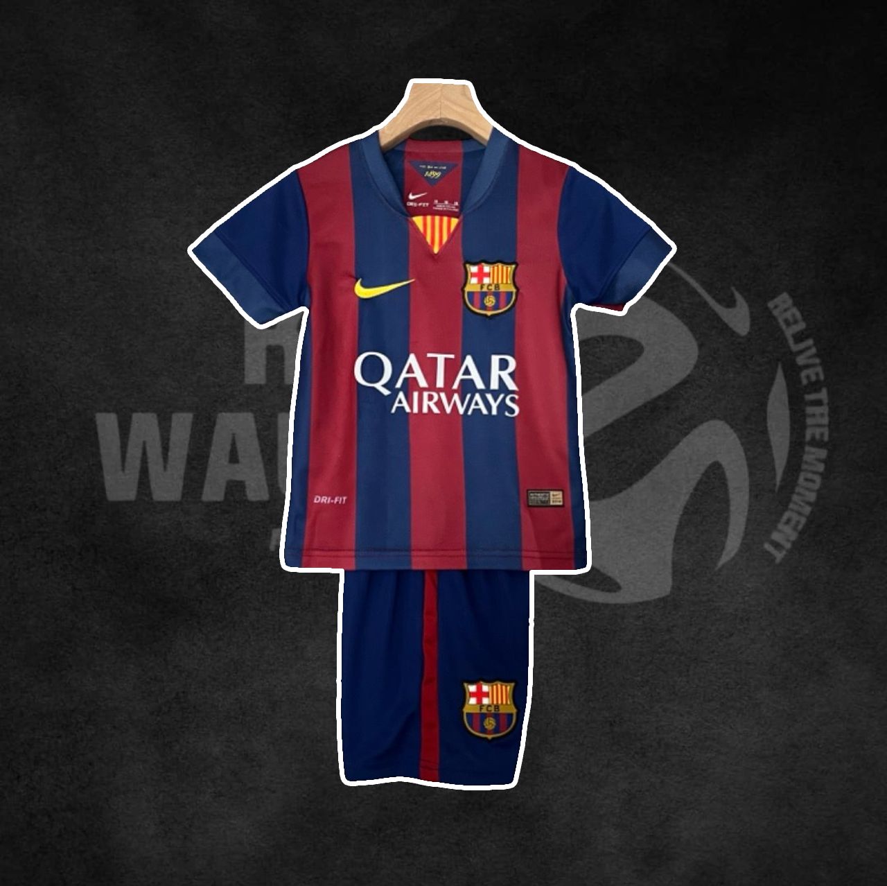 FC Barcelona 2014/15 Home Retro Kids Kit