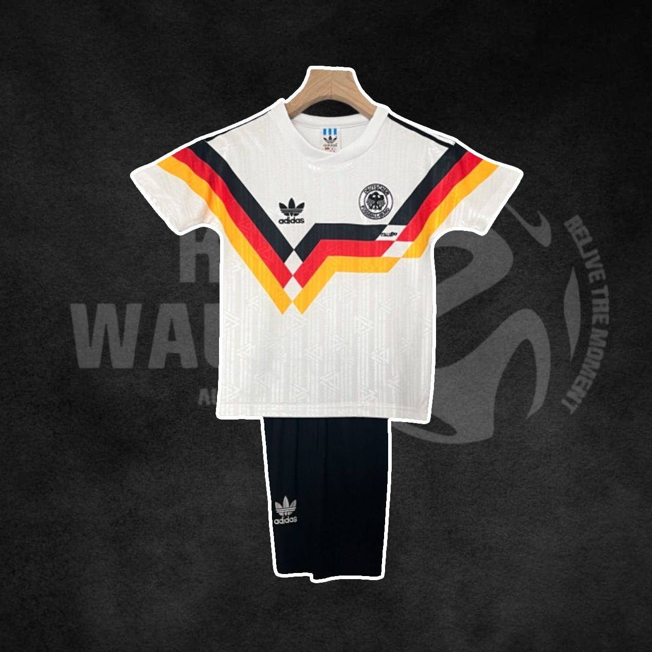 Germany 1990 World Cup Home Retro Kids Kit