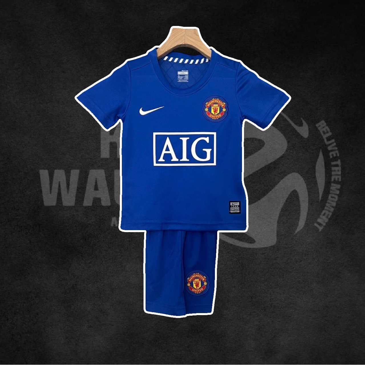Manchester United 2008/09 Away Retro Kids Kit