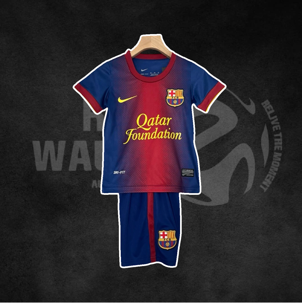 FC Barcelona 2012/13 Home Retro Kids Kit