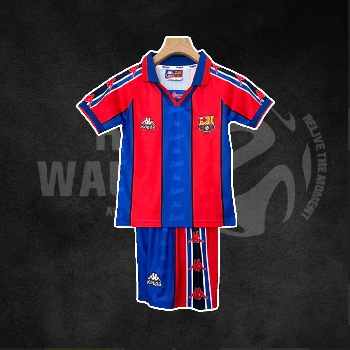 FC Barcelona 1995/97 Home Retro Kids Kit