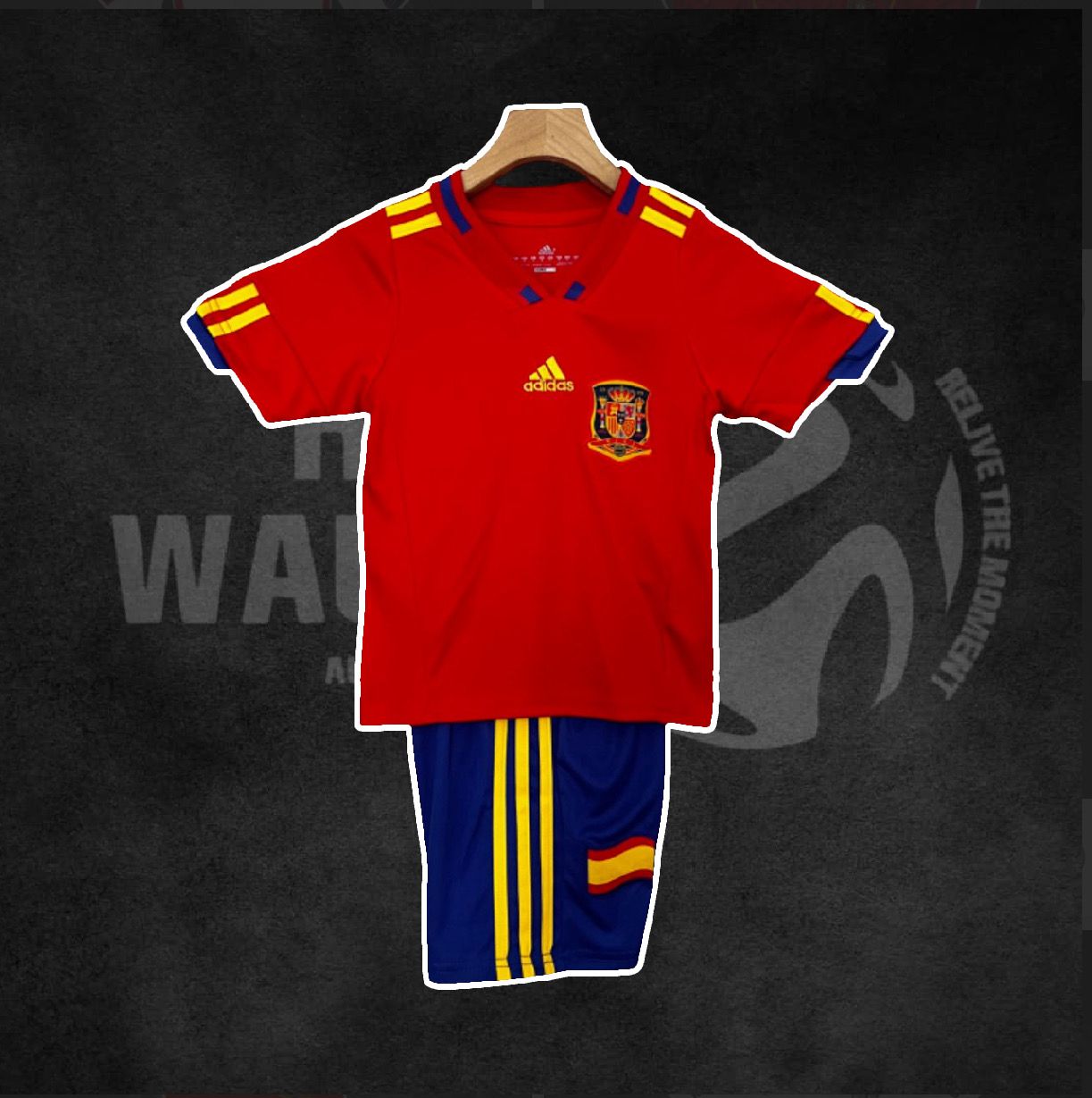 Spain 2010 World Cup Home Retro Kids Kit